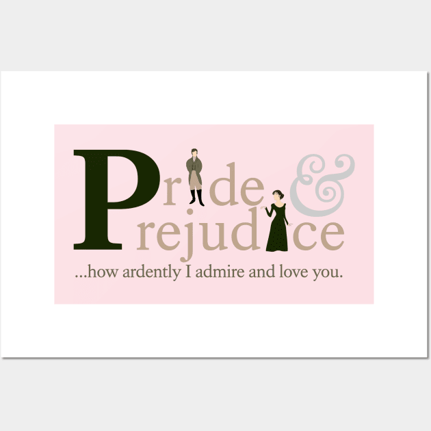 Pride and Prejudice - Jane Austen Wall Art by Cosmic-Fandom